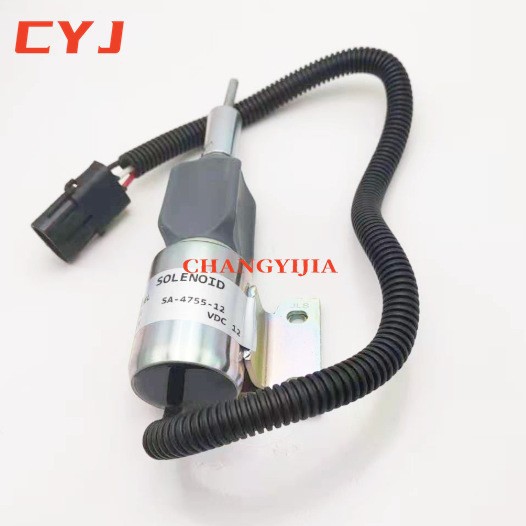 Válvula solenoide de apagado 3932530 Accesorios de excavadora Interruptor de apagado de 24V Adecuado para R215-7 3932529