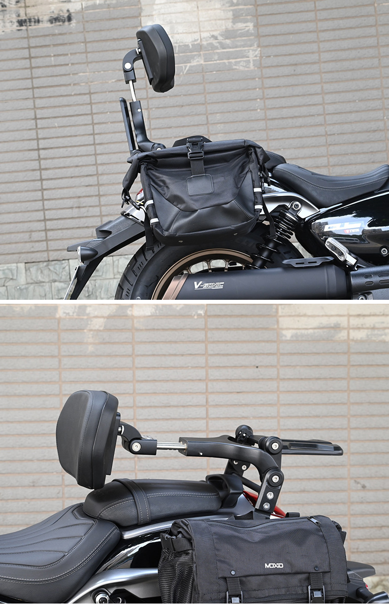 Suitable for Wuji Cu -524.999999999% off Stackable Backrest Driver's Backrest Passenger Backrest Telescopic Motorcycle Seat Modification Parts