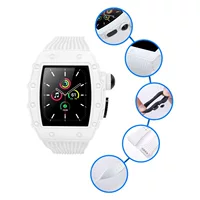 HUALIMEI для Apple Watch S8 ремешок металлический корпус закаленная пленка интегрированный корпус модификации iwatch