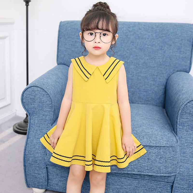 Summer fashionable navy dress