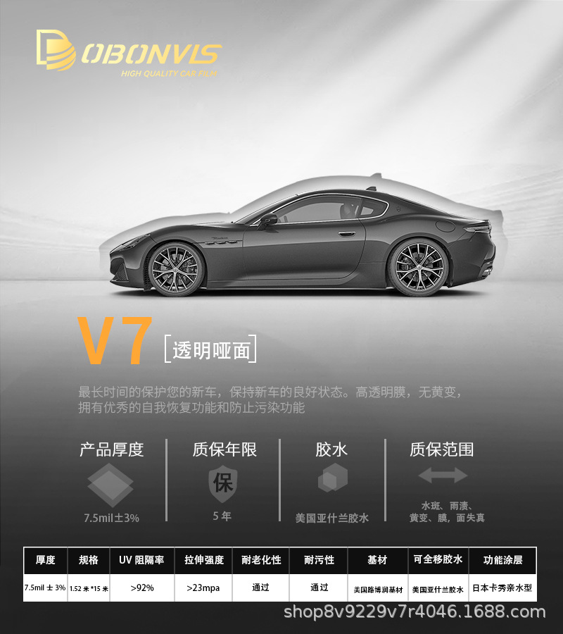 Hydrophobic, Duobang Weisi Car paint protective film - black-15241505