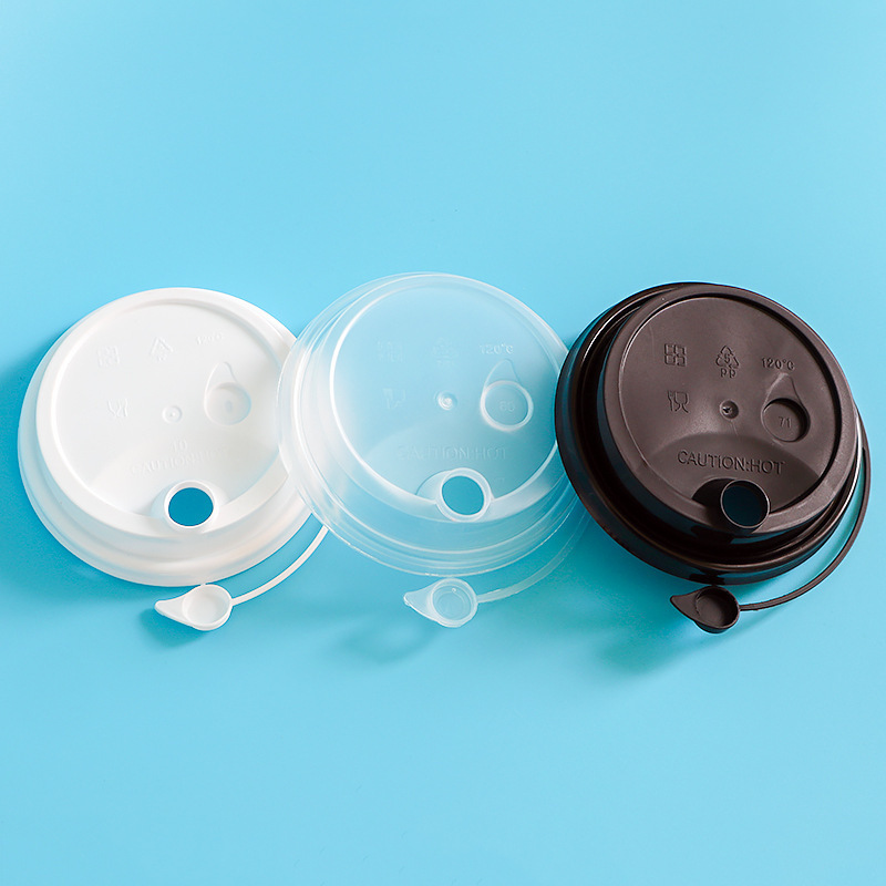90口径一次性注塑杯500奶茶杯黑色磨砂700ml塑料杯加厚透明杯带盖|undefined