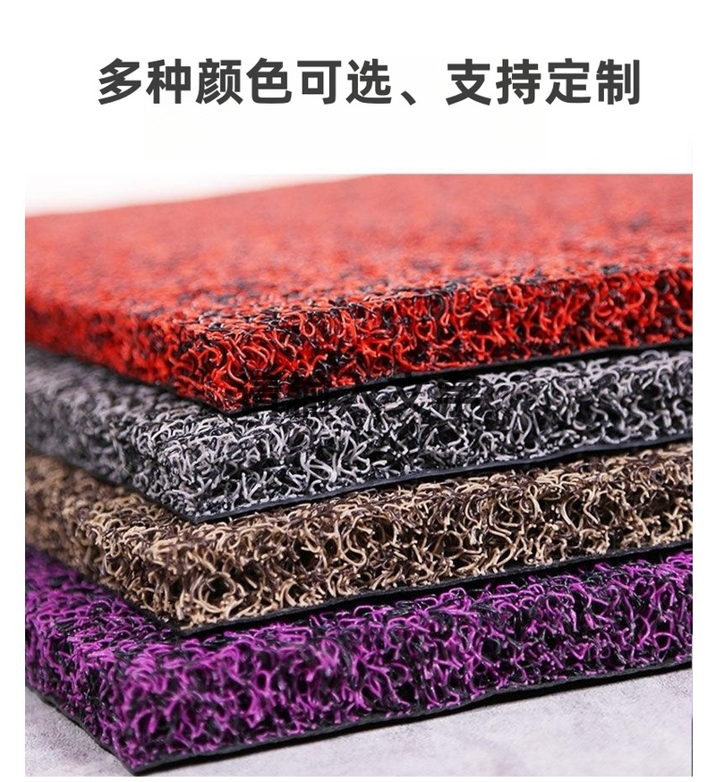 Silk Ring Entry Mat Door Mat Anti-Slip Mat Floor Mat Dirt Resistant PVC Plastic Car Mat Dirt Resistant Large Size