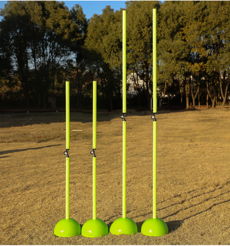 Football training sign pole, folding sign pole, multiple combinations of obstacles, hurdles, basketball arch, two-section winding pole
