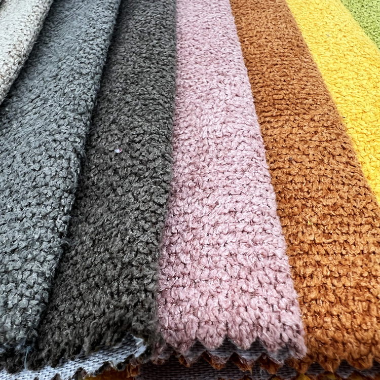 仿棉麻拉毛布纯色沙发布抱枕套坐垫磨毛全涤面料批发