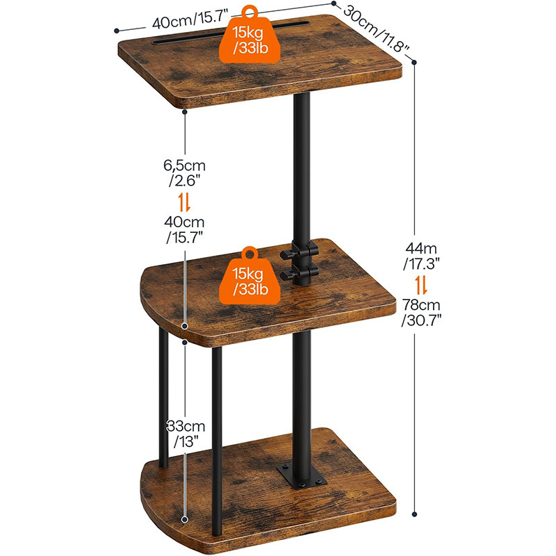 Wooden Adjustable Side Table for Sofa Armrest, Home Use Side Table, Corner Table, Sofa Arm Rotating Side Table, Laptop Table, Trendy Wooden Adjustable Side Table for Sofa Armrest, Home Use Side Table, Corner Table, Sofa Arm Rotating Side Table, Laptop Table, Trendy
