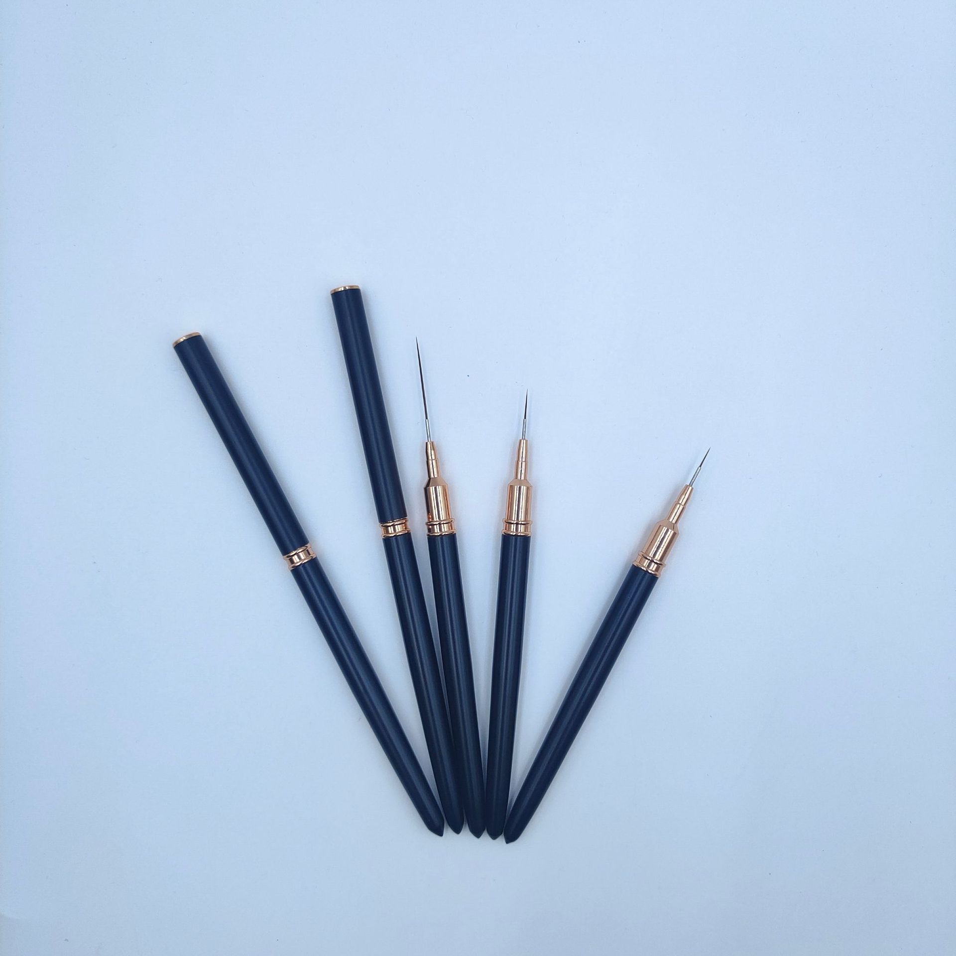 Meinaiqi pluma de dibujo de uñas estilo japonés pintura de línea fina pluma pintura de uñas flor gancho línea traje de cepillo de uñas francés