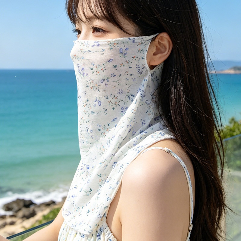 Véu de proteção solar integral estilo coreano para verão_voghion.com
