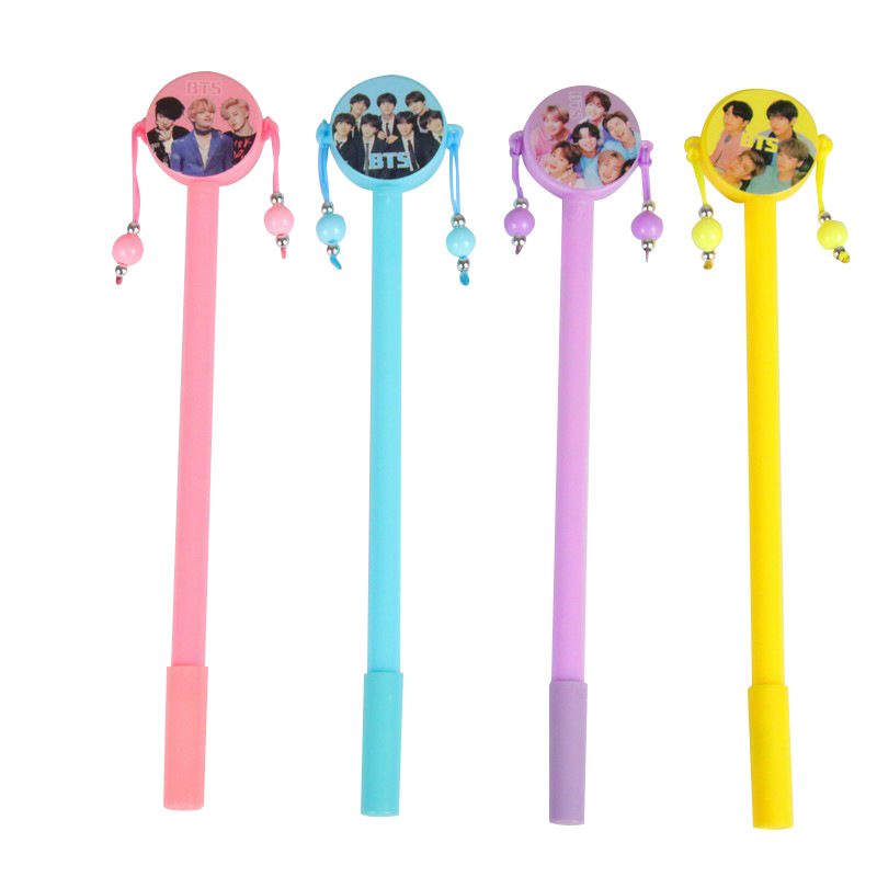 Creativo pequeño papelería fresca personaje sonajero pluma de góner dibujos animados estudiante herramienta de escritura pluma a base de agua al por mayor