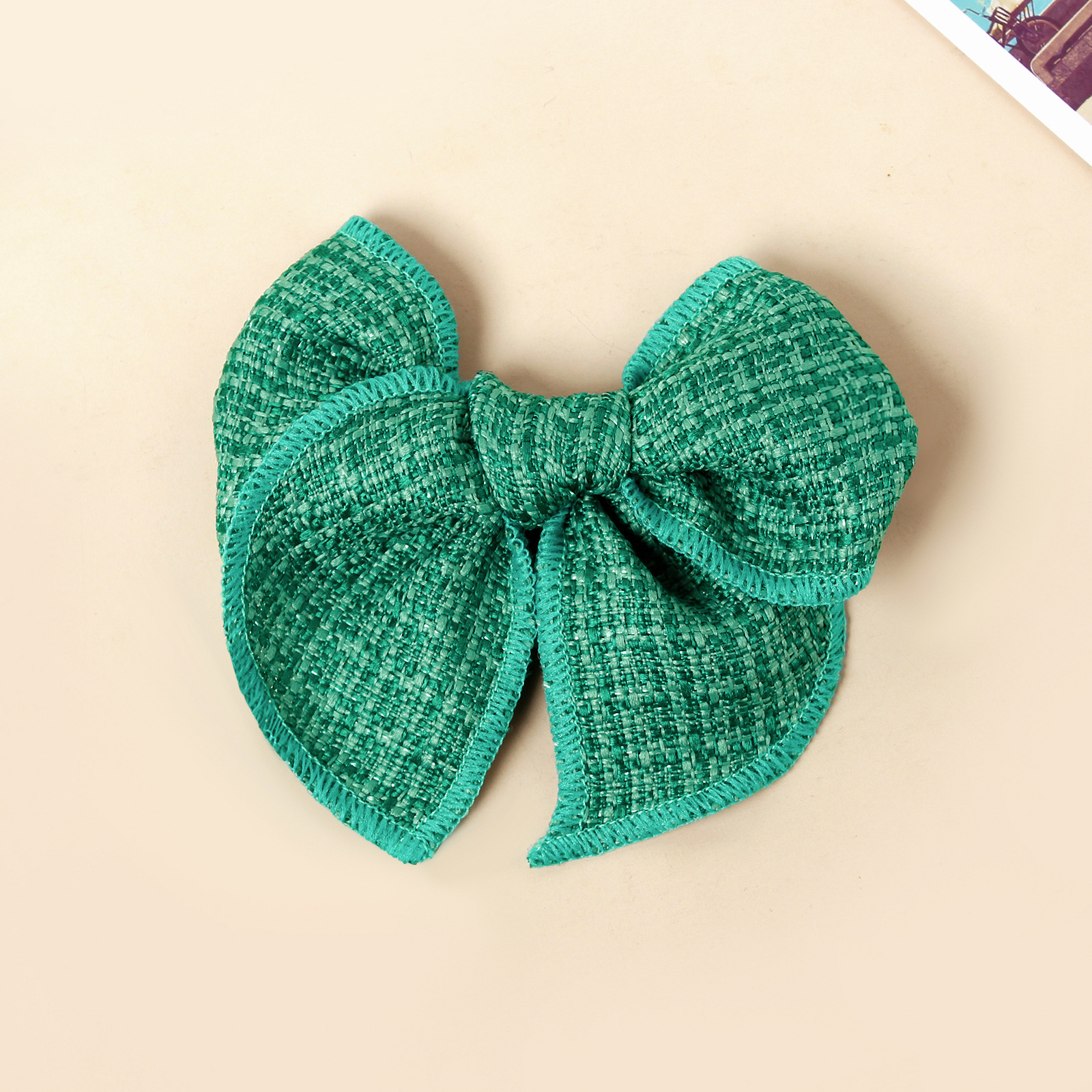 Girl'S IG Style Sweet Plaid Bow Knot Cloth Hair Clip display picture 5