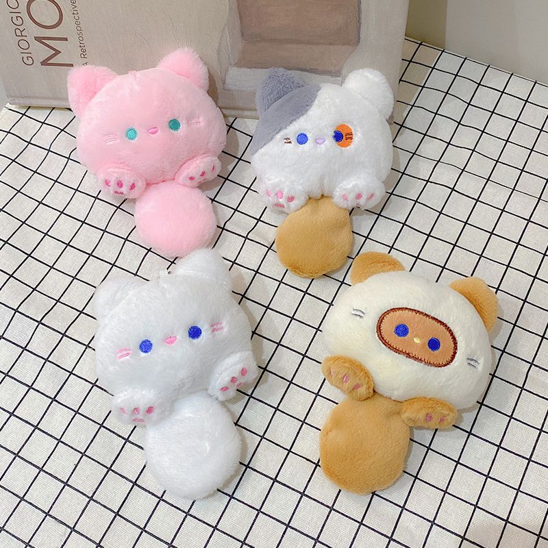 Las celebridades de Internet chillan BIBI gato muñeco de peluche colgante lindo bip gato llavero bolso de gato colgante
