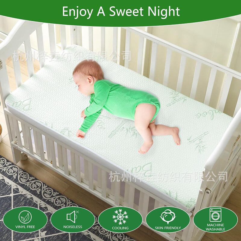 Waterproof Urine-Proof Crib Mattress Protector Bamboo Fiber Breathable Mattress Cover Dust-Proof Bed Cover Waterproof Urine-Proof Crib Mattress Protector Bamboo Fiber Breathable Mattress Cover Dust-Proof Bed Cover