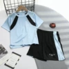 WJP-quick-drying suit) dropped shoulder sleeves light blue