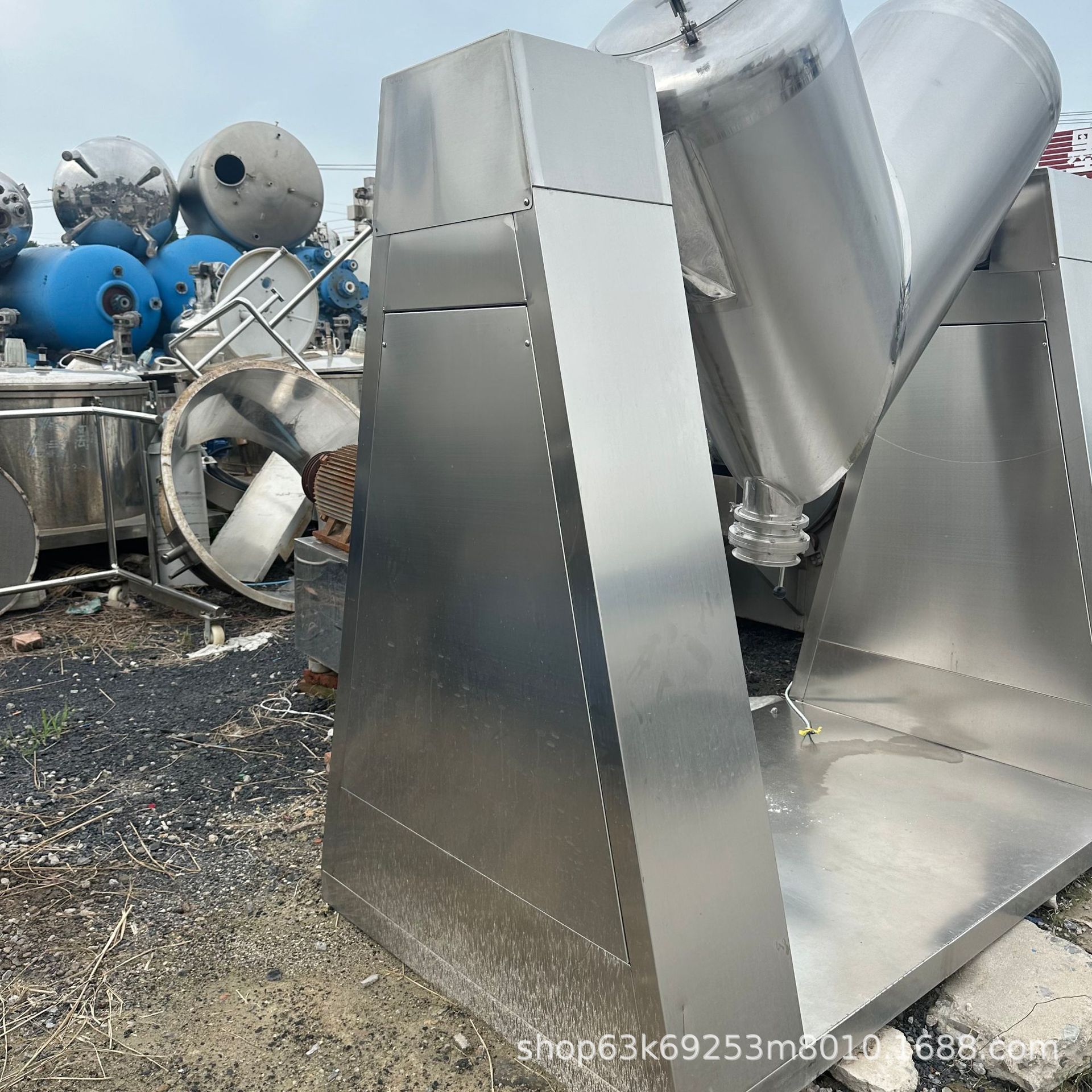 现货销售二手混合机 500升不锈钢V型混合机 50升实验型V型混合机