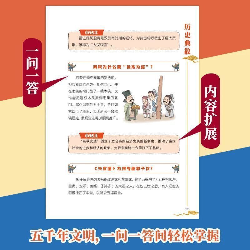 漫画版溯古问今书正版中华文化千问千答课堂内外涵盖古今通晓千年|undefined