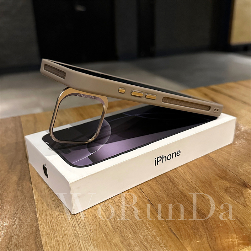 Soporte de lente de silicona orgánica de alta sensación para iPhone17PROMAX, cubierta de silicona de Apple16 a prueba de caídas