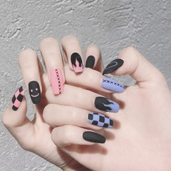 歐美風穿戴甲法式珍珠指甲芭蕾甲腮紅美甲法式美甲nails甲片批發