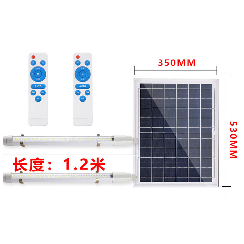 LED tubo de lámpara solar interior y exterior balcón superbrillante pasillo de emergencia quiosco de basura publicidad tubo de luz solar largo
