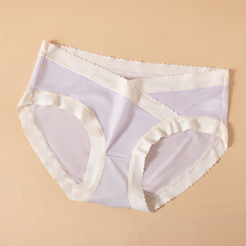 Ropa interior de mujer embarazada verano fino puro algodón antibacteriano entrepierna temprano, medio y tarde cintura baja vientre soporte de seda de hielo sin costuras ropa interior de gran tamaño para mujeres