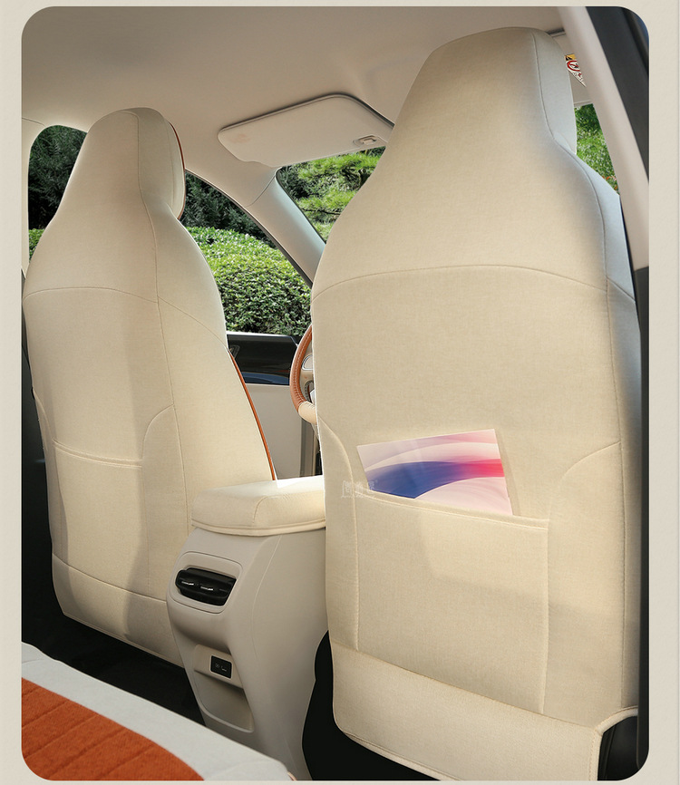 Wholesale Geely Xingyue Special Linen Fabric Car Seat Covers, All-Season Universal Seat Covers, Full Coverage for Men and Women