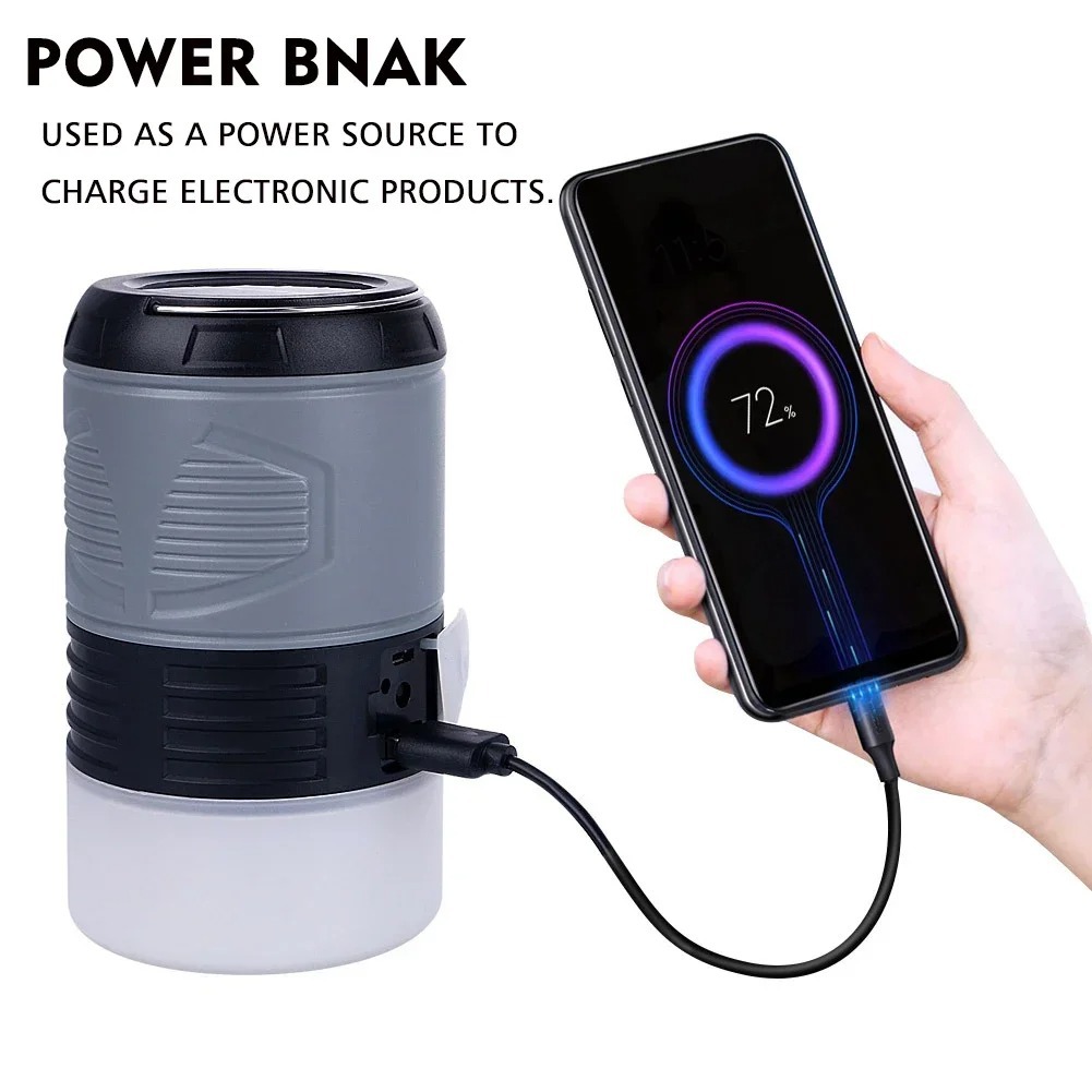 Nueva lámpara antimosquitos recargable solar multifuncional para exteriores Linterna impermeable Lámpara repelente de mosquitos para acampar Iluminación Lámpara para para acampar