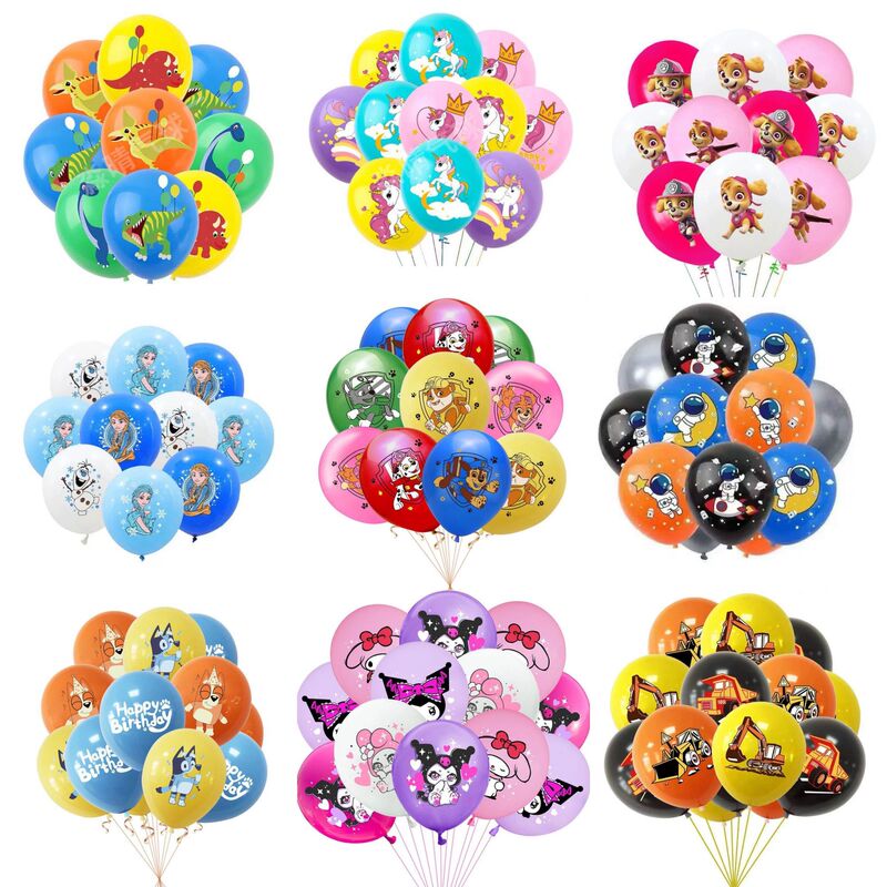 Cross-Border Cartoon Balloons Elsa Kuromi Party Decorations Children's Birthday Balloons Paw Patrol Construction Vehicles Astronaut Cross-Border Cartoon Balloons Elsa Kuromi Party Decorations Children's Birthday Balloons Paw Patrol Construction Vehicles Astronaut