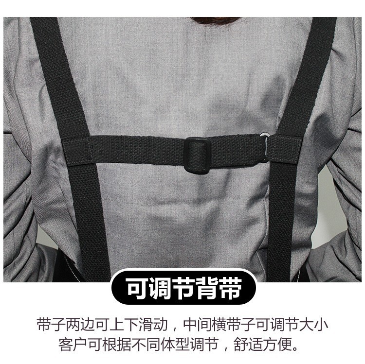 Comercio exterior PU delantal impermeable a prueba de aceite de cuero suave cabello permanente teñido artista cocina catering ropa de trabajo hogar delantal al por mayor