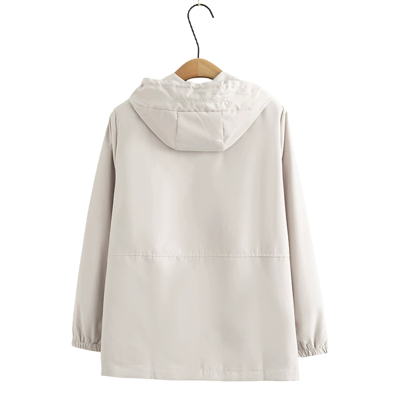 Куртка с капюшоном, осенний кардиган, тренчкот, plus size