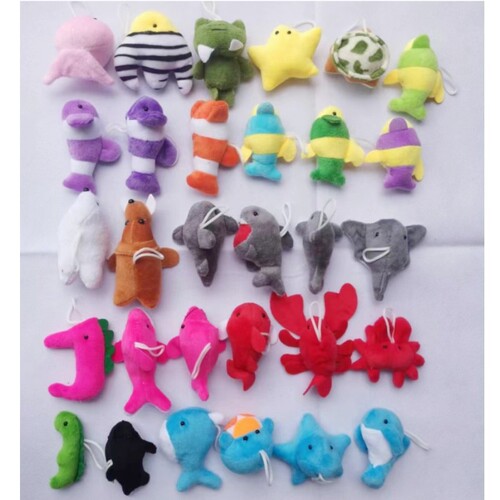 Amazon forest animal puppy pendant cute chicken plush toy teddy bear doll rabbit hand puppet pendant cross-border