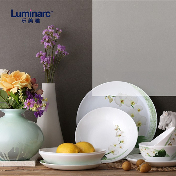 Luminarc (Luminarc) Youlan White Jade Tableware Set LC-S100G large quantity from excellent to substitute