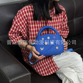 eva沙滩包洞洞包时尚可爱网红单肩包高级感欧美可diy饰品斜挎包