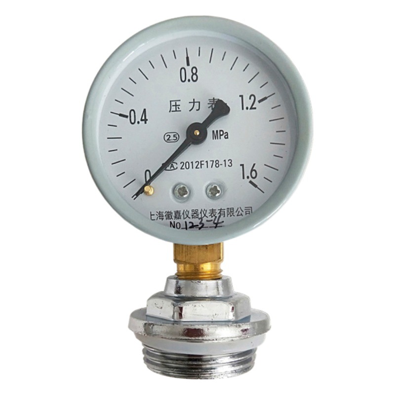 Pressure Gauge Y-60 Fire Household 2 Points 4 Points 1 Inch Floor Heating Distributor Water Pressure Gas Oil Pressure Gauge 1.0 1.6Mp