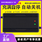 适用电动车电瓶充电器电动自行车三轮家用商用可批发包邮跨境工厂