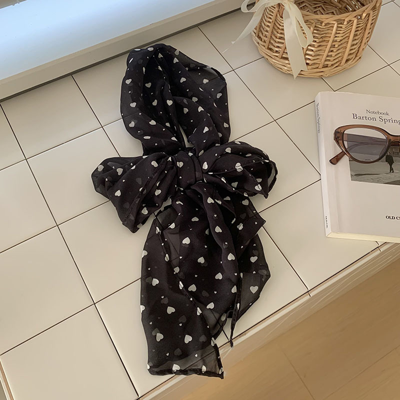 Pañuelo de seda, sentido de alta calidad, estilo francés, cinta montada, cinta para el cabello, bufanda de todo fósforo, chal, lunares, amor, bufanda de seda, bufanda pequeña