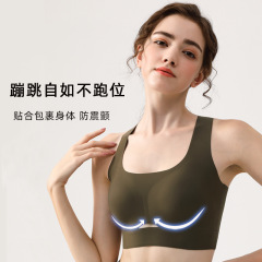 sport bra瑜伽健身运动防震聚拢大码跑步文胸美背无痕运动内衣女