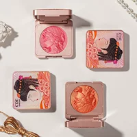 Палитра румян CDE Smart Girl Reading Blush, однотонная, натуральный нюд, мелкий блеск, оранжевый оттенок, отбеливающий, контурирующий, осветляющий.