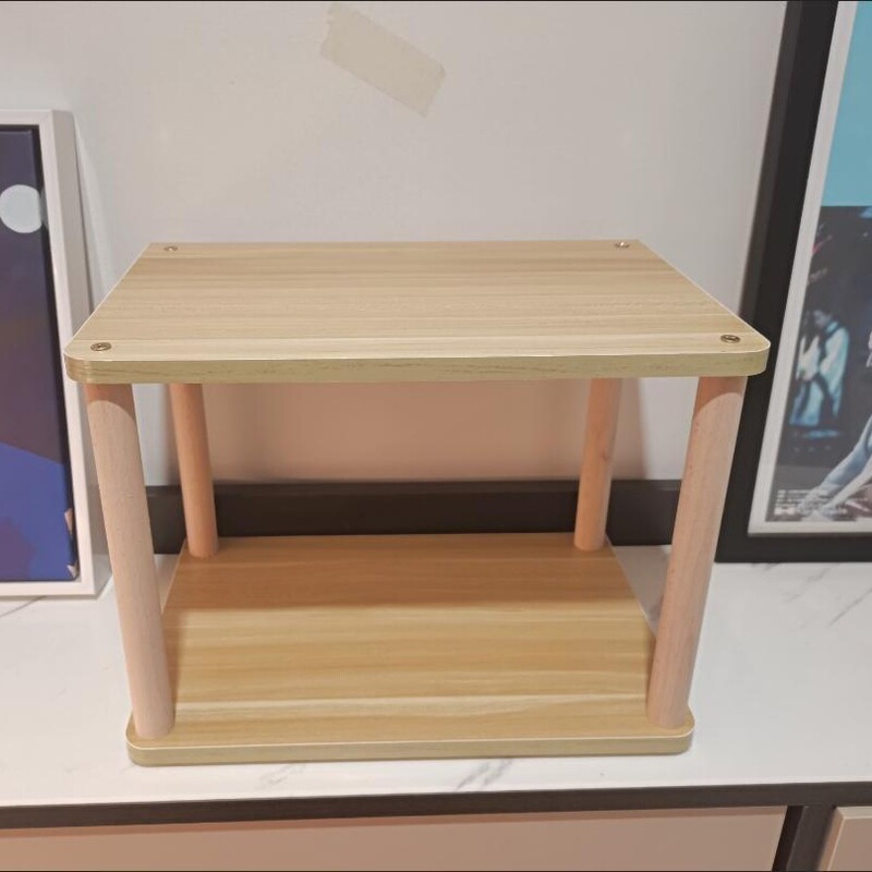 Small bookshelf on the desk simple space-saving bookshelf wooden computer desk multi-layer balcony living room desk storage rack