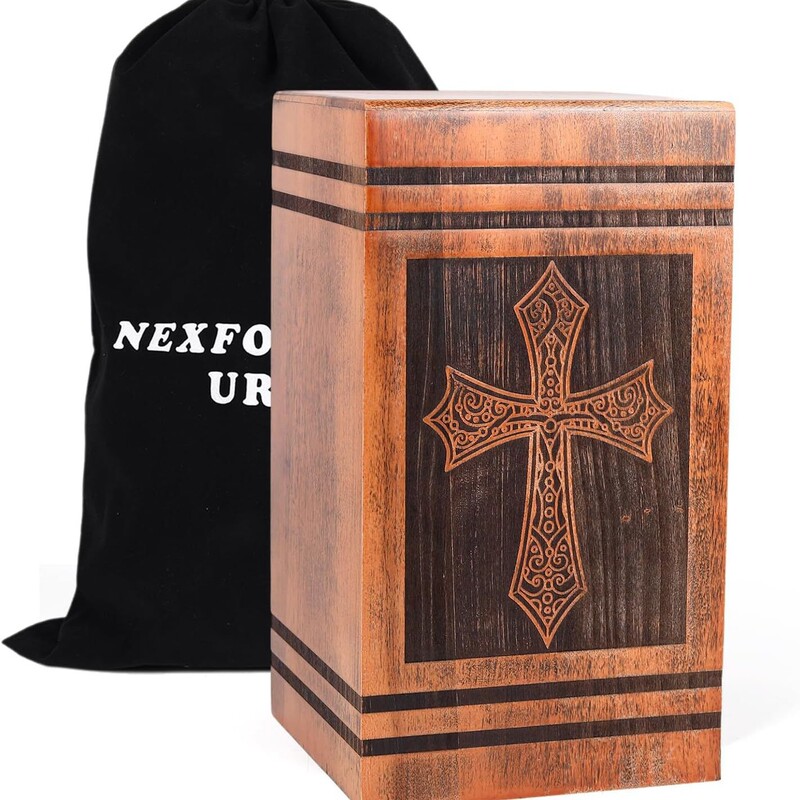 Cross-Border Wooden Funeral Pet Urn Home Living Room Entrance Commemorative Pet Storage Box Pull-Out Urn