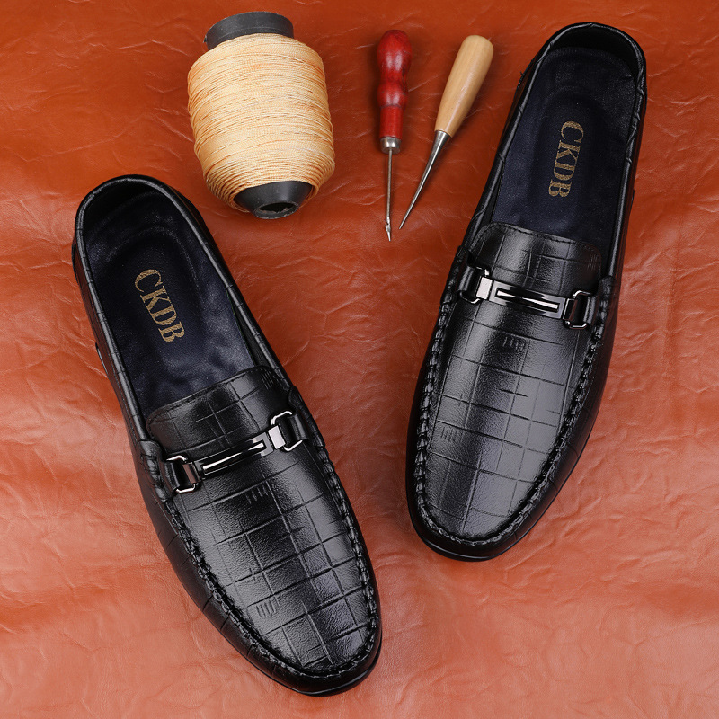 Men's Slip-on Driving Loafers Comfortable Versatile Casual Shoes_voghion.com
