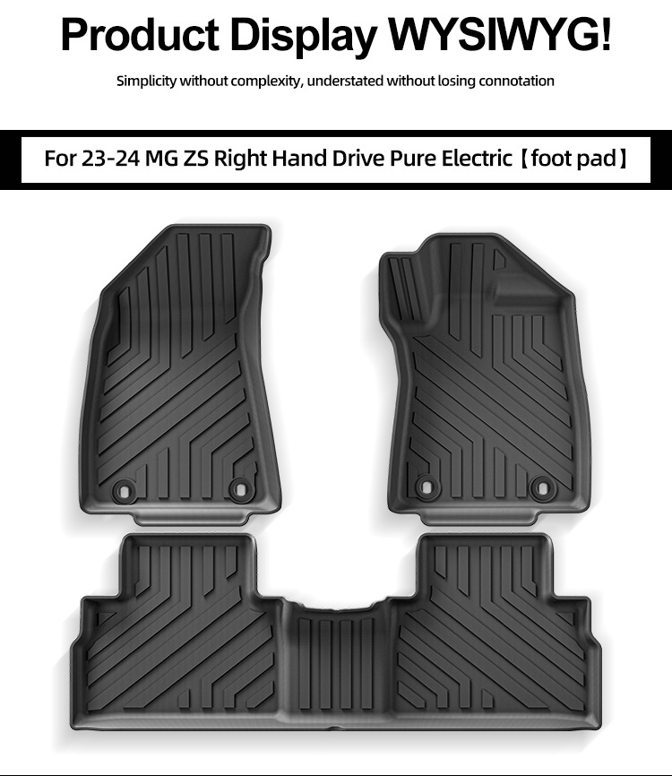 Suitable for 23-24 Mg Zs Car Floor Mats, Stain-Resistant and Wear-Resistant Full Tpe Floor Mats, Trunk Mats Cross-Border