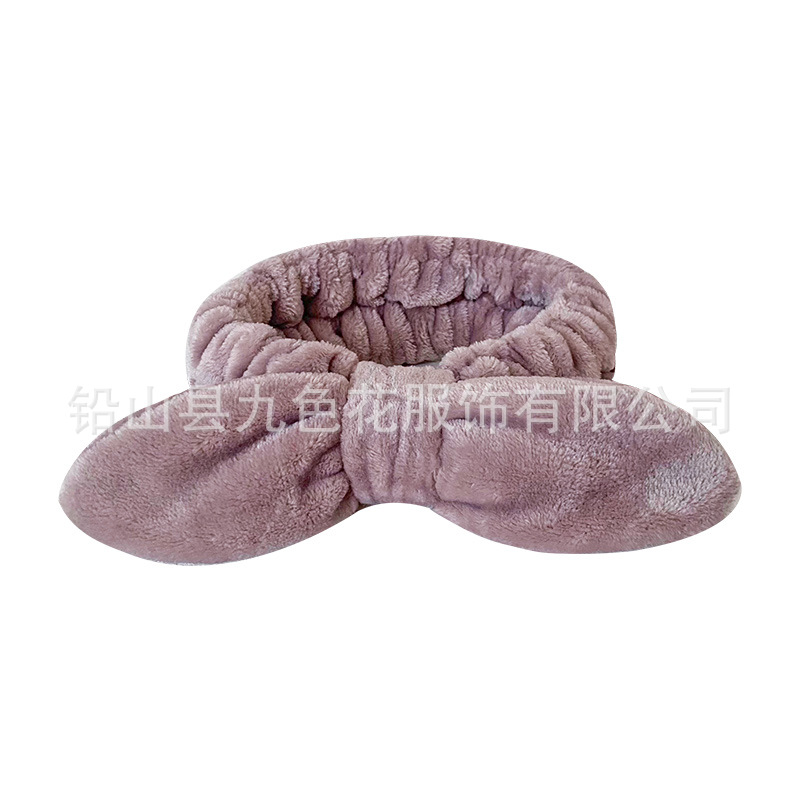 Comercio exterior personalizado banda de cabello de microfibra banda de cabello de mujer lavado de cara banda de cabello algodón toalla fábrica de toallas de cabeza