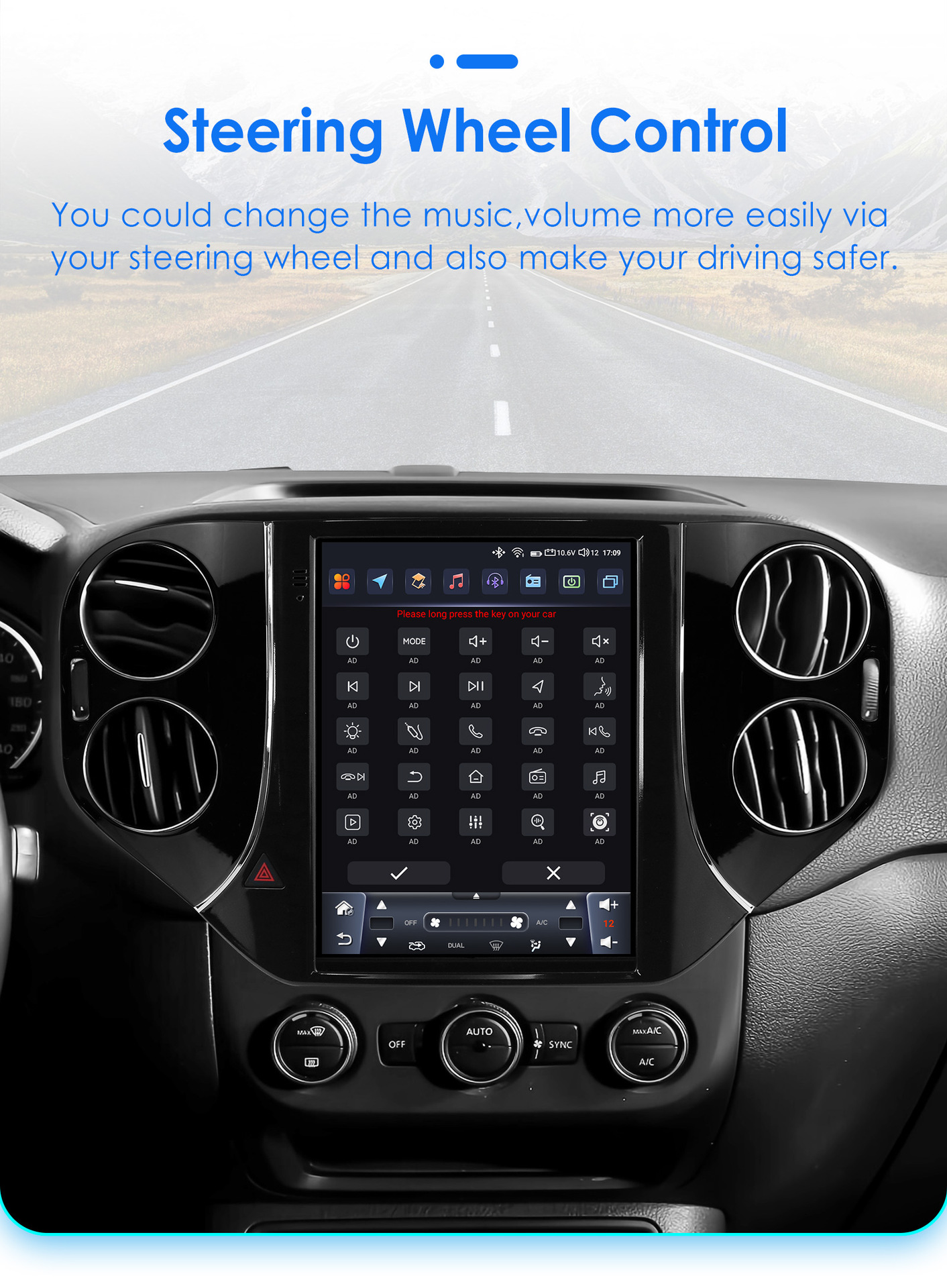 Cross-border goods are suitable for 07-16 Volkswagen Tiguan vertical screen Android navigation GPS car machine central control CarPlay