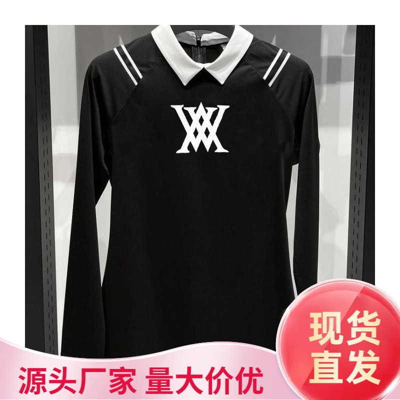 New Golf Women's Clothing New Long-Sleeved Slim Fit Quick-Drying Fashionable Breathable Polo Shirt Versatile Golf Top