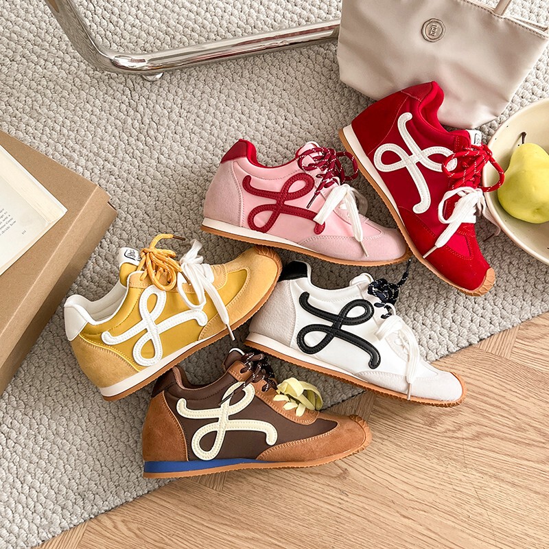 Cowhide Version ~7Cm Height-Increasing Retro Style with Unique Shoelaces, Casual Versatile Shoes, German Training Shoes, Women's Forrest Gump Shoes Cowhide Version ~7Cm Height-Increasing Retro Style with Unique Shoelaces, Casual Versatile Shoes, German Training Shoes, Women's Forrest Gump Shoes