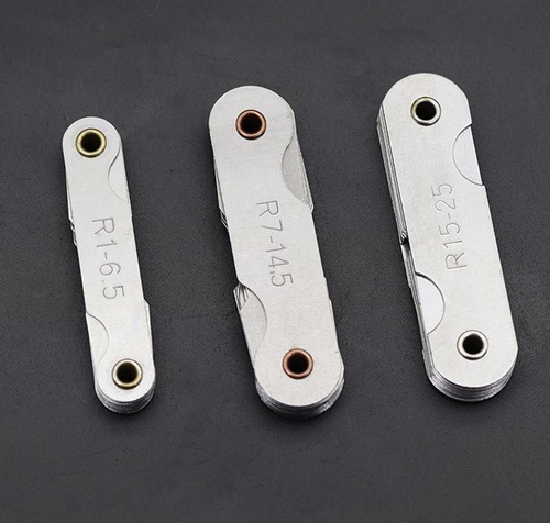 Stainless steel radius gauge radius template R gauge arc radius gauge r gauge arc ruler 1-6.5 7-14.5 15-