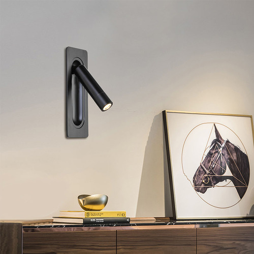 Cross-border Vienna Hotel Bedroom Rotating Reading Lamp Room Built-in Wall Lamp LED Bedside Wall Lamp