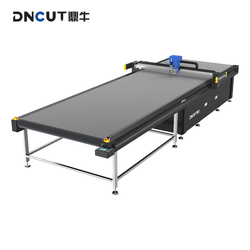 振动刀切割机大视觉布料柔性材料海绵PVC传送带割智能皮革切割机