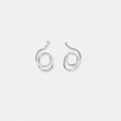 Simple Irregular Spiral Earrings display picture 7