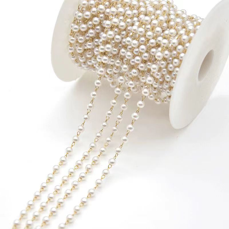 Copper Plated Pearl Chain 7