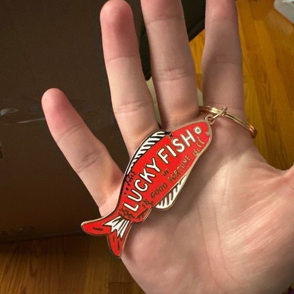 23g Weight Slip-on Clasp Closure Type Keychain Classification 1 Piece Quantity Daily Occasion Zinc alloy Material Letter, Fish Pattern Unisex Gender Cute Style Cute Letter Fish Zinc Alloy Unisex Slip-on Keychain 5
